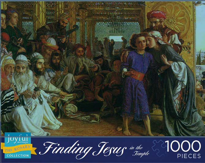 Sacred Art Jigsaw Puzzle: Finding Jesus in the Temple (1000 Piece Puzzle)