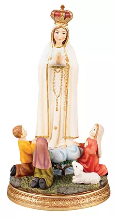 Our Lady of Fatima with Children Statue