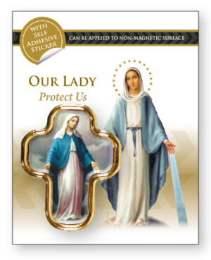 Miraculous Cross Car Plaque.