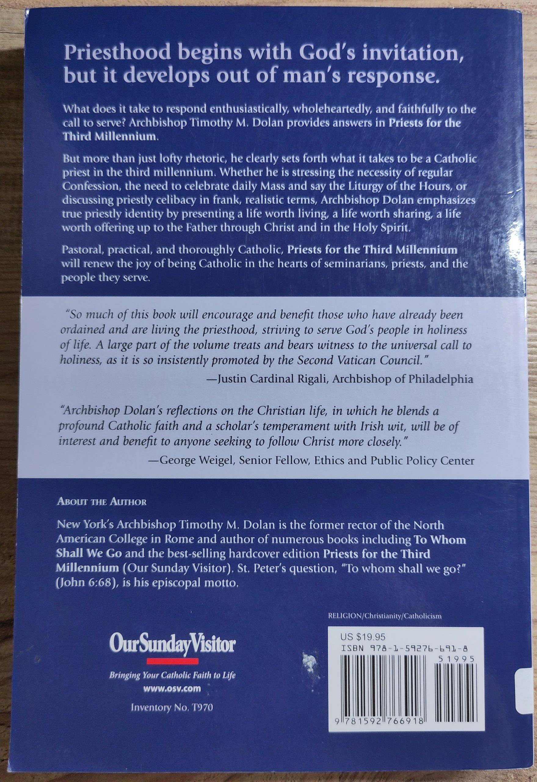 Priests for the Third Millennium (used book) - Image 2