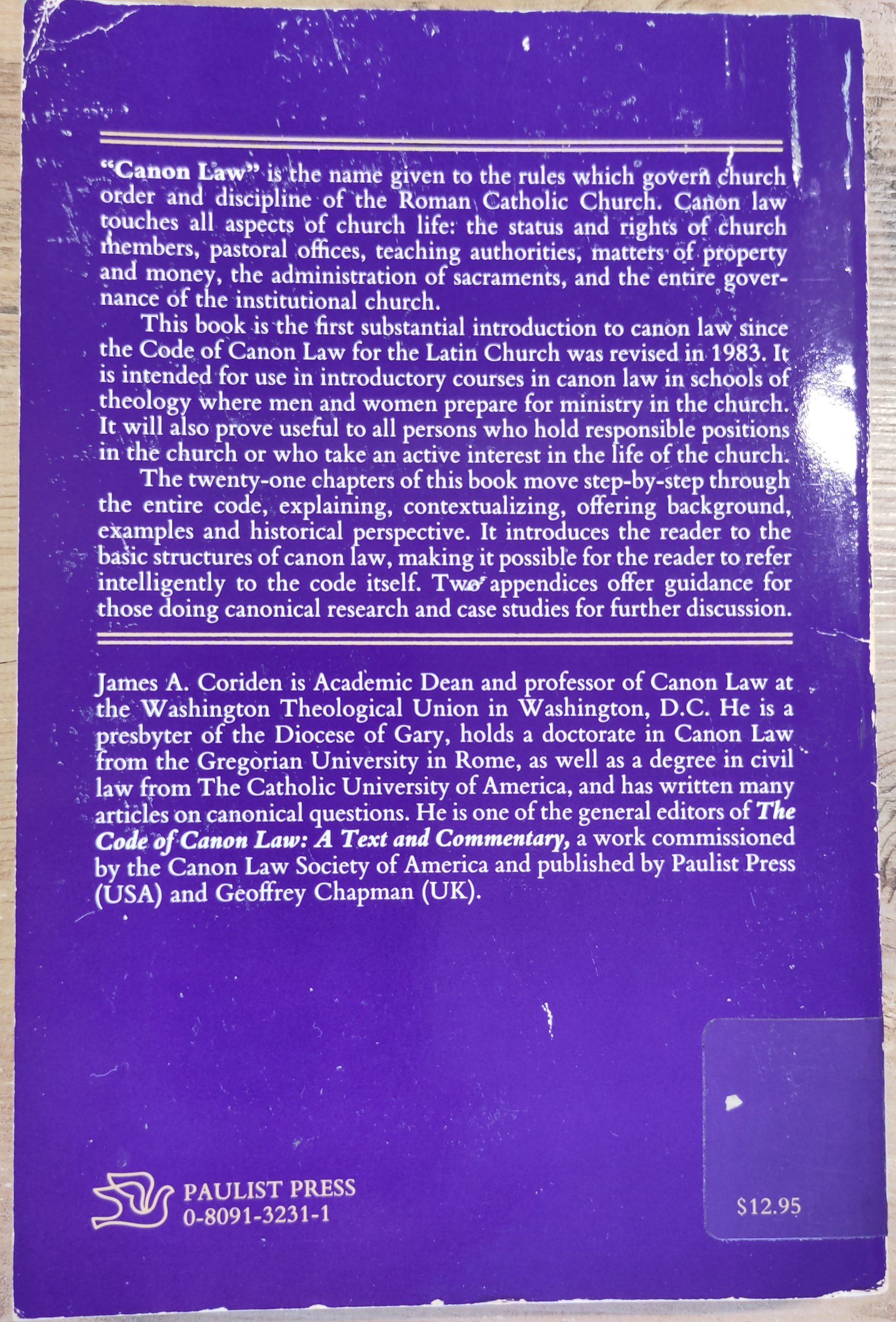 An Introduction to Canon Law (used book) - Image 2