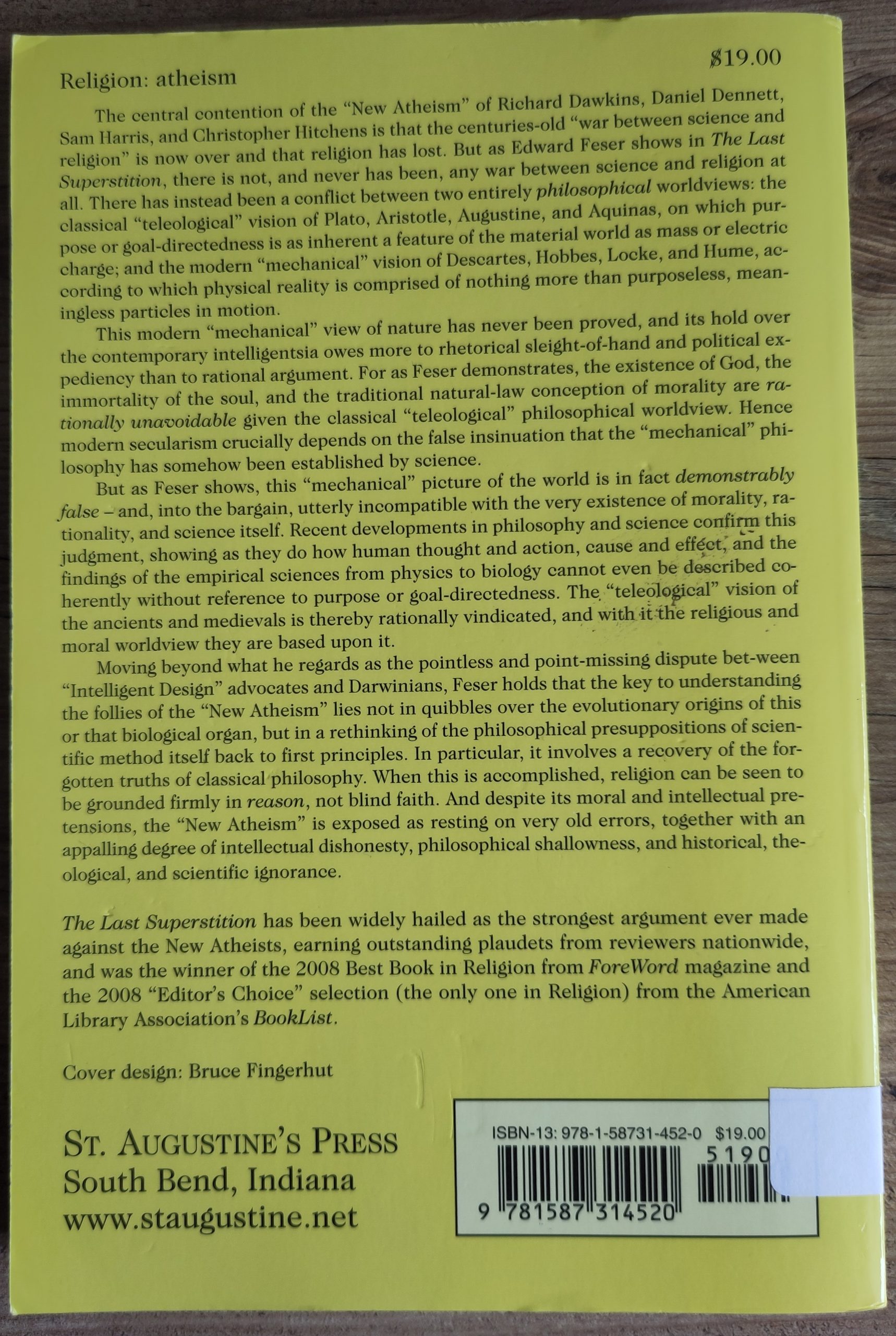 The Last Superstition: A Refutation of the New Atheism (Used book) - Image 2